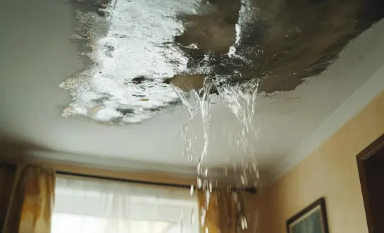 Roof Leak Water Damage in Houston